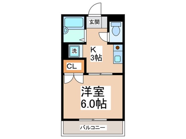 エバ－グリ－ンＯＫＵＮＯの物件間取画像